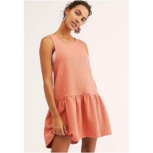 Free People Easy Street Sleeveless Boho Festival Drop Waist Mini Dress
